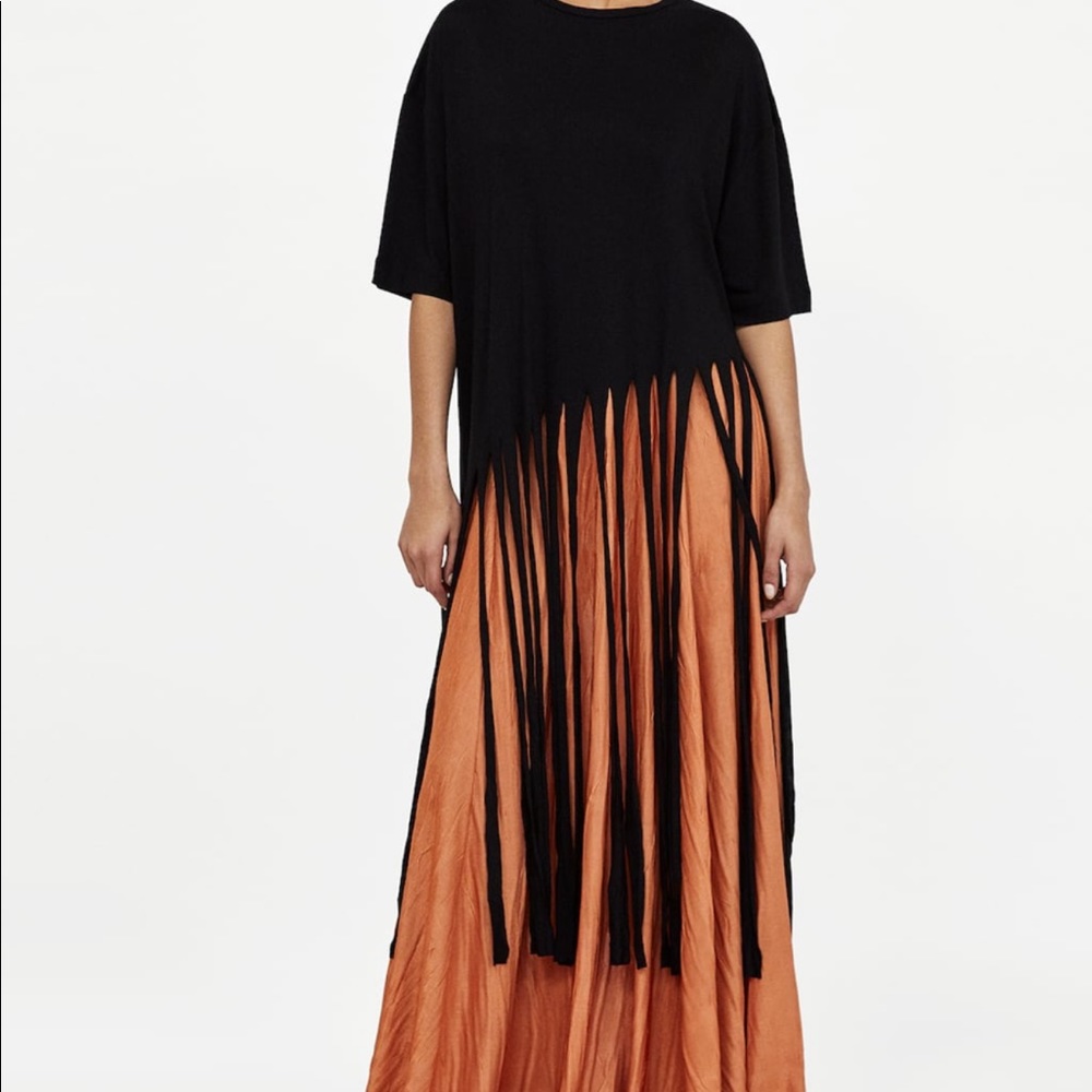 Zara fringe top